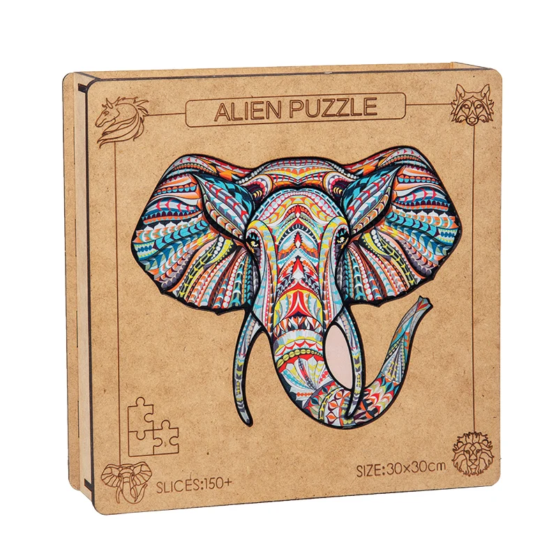 

Wooden Puzzles Toys For Adult Kids Unique Shape Animal Puzzle Game Educational Children's Toys Fabulous Interactive Gifts