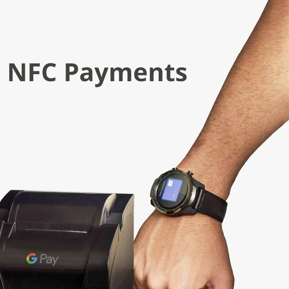 Оригинал Ticwatch Pro Bluetooth Смарт часы gps IP68 водонепроницаемый Поддержка NFC