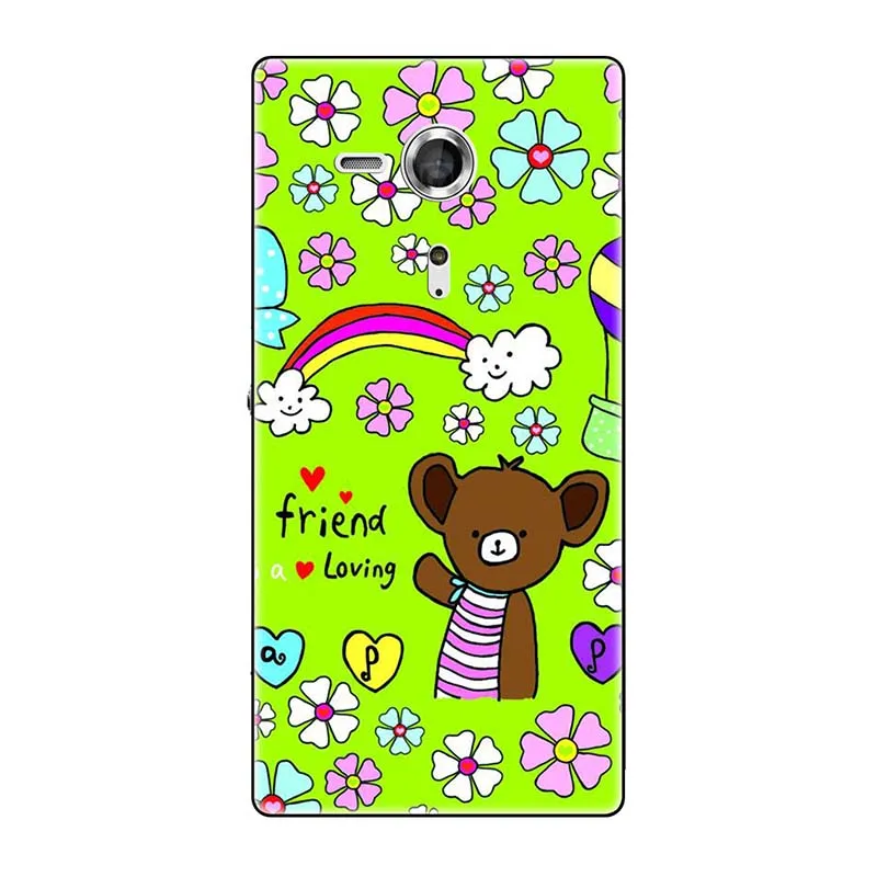 Телефонные чехлы для sony Xperia SP M35 M35h M35C C5303 C5306 C5302 чехол с принтом(розы); волк милый чехол-крышка с узорами чехол для телефона чехол Fundas Para - Цвет: A302