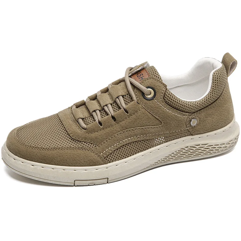 

2021 tiktok live summer new men's low ventilate mesh shoes casual men's shoes