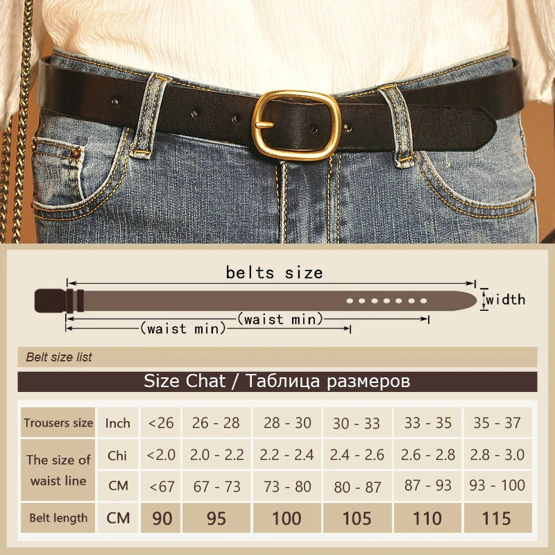 

New Womens Belt Genuine Leather Belts For Women Female Gold Pin Buckle Strap Fancy Vintage for Jeans Dropshipping