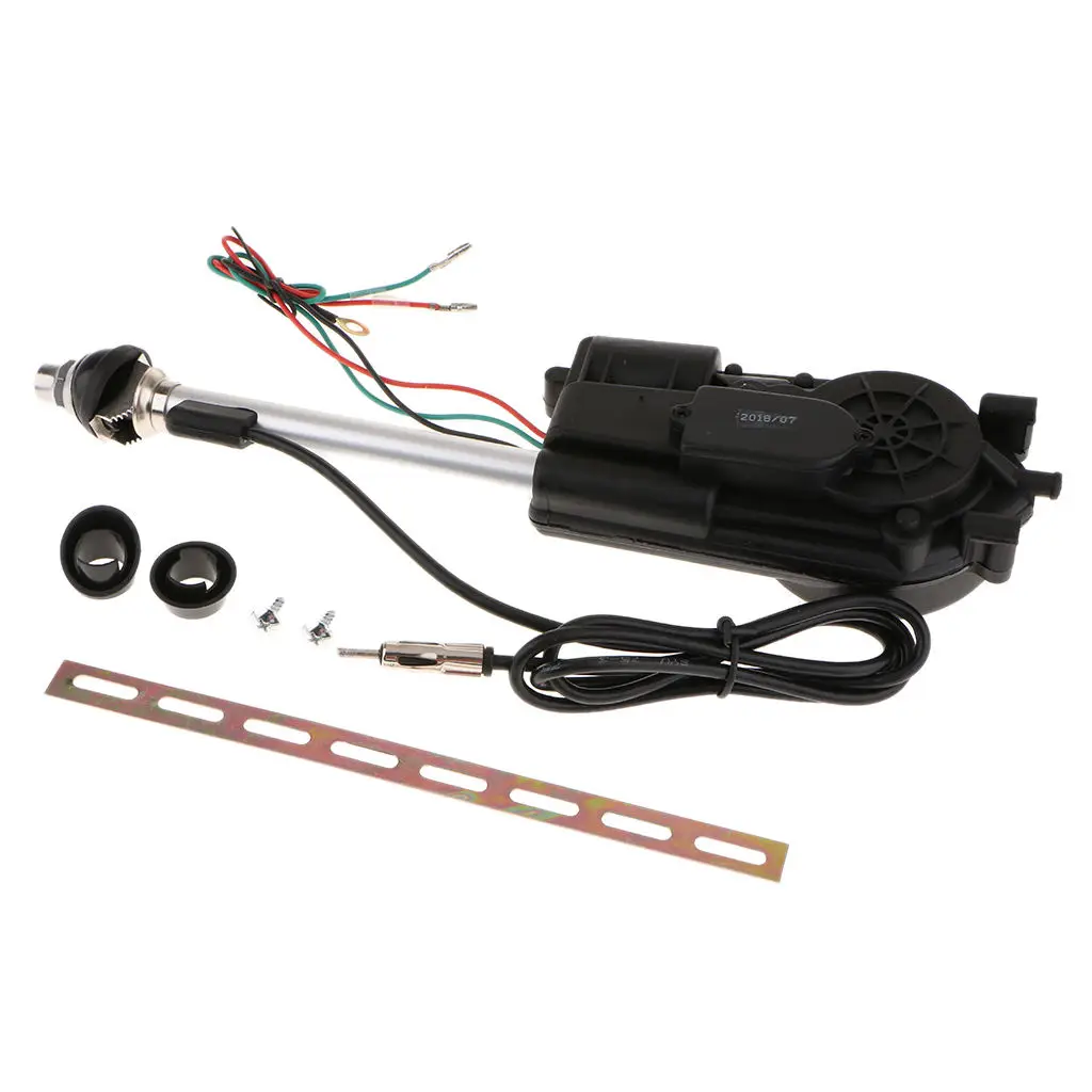 

Replacement Car Antenna Accessories Electric Power Auto Aerial Black 12V Plastic+Metal