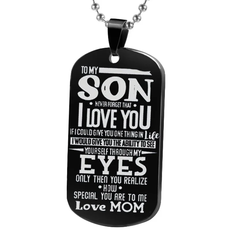 Креативный новый продукт для моего сына... Брелок с надписью Love Mom из нержавеющей