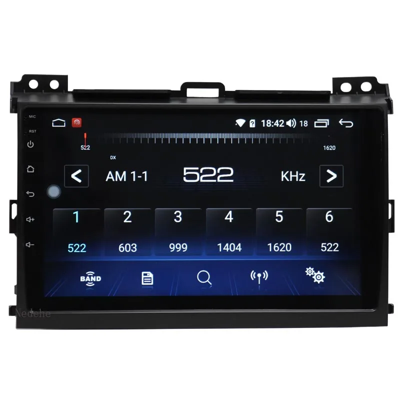 Nedehe 9 дюймов Octa Core 4G + 64G Android 10 0 автомобильный DVD плеер для Toyota Prado 120 Land Cruiser 2004 2009