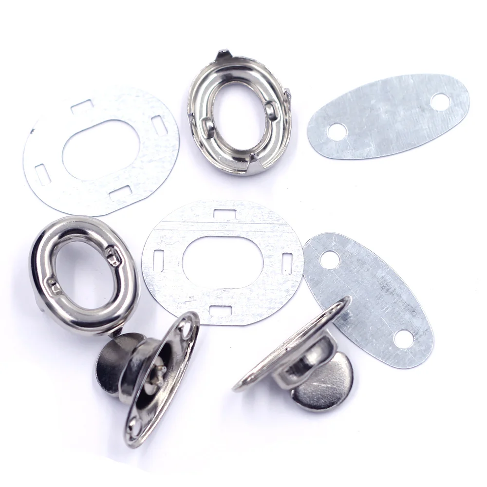 

5 Sets Silver Tone Oval Metal Turn Locks Twist Switch Clasps Buckles Closure Handbag Changement Crafts Hardware 33x26x16mm