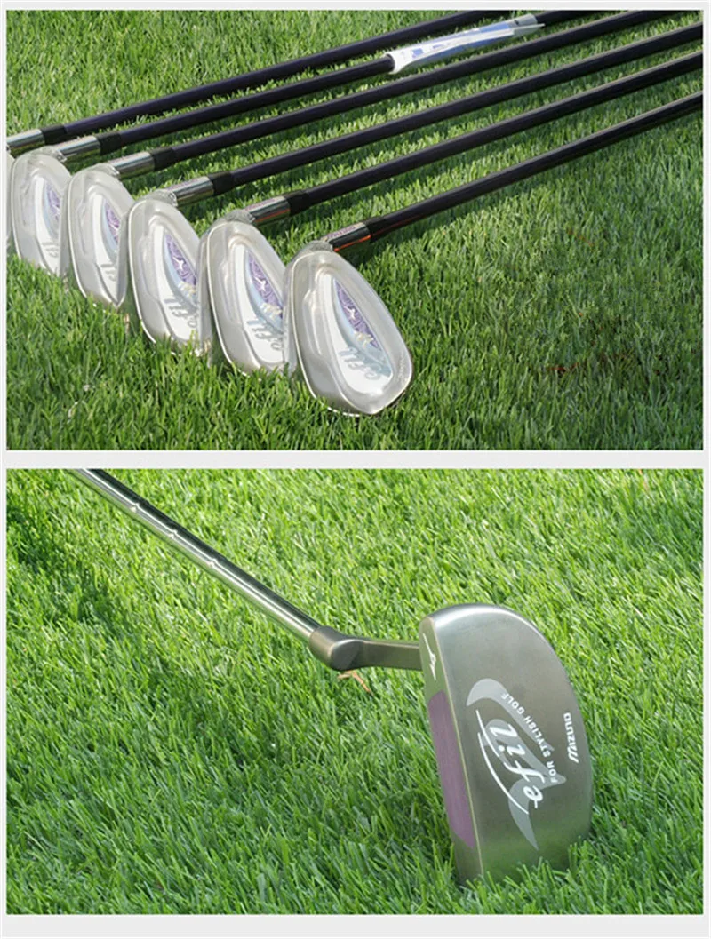 Новые женские Гольф-клубы полный комплект Efil фиолетовых гольф-клубов графитовых