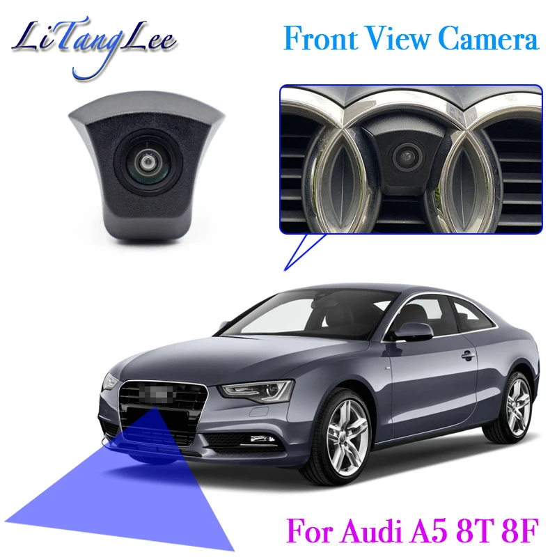 

Для Audi A5 8T 8F 2007 ~ 2016 Автомобильный логотип Камера Переднего Вида ночное видение HD Водонепроницаемая широкоугольная камера для слепых зон пар...