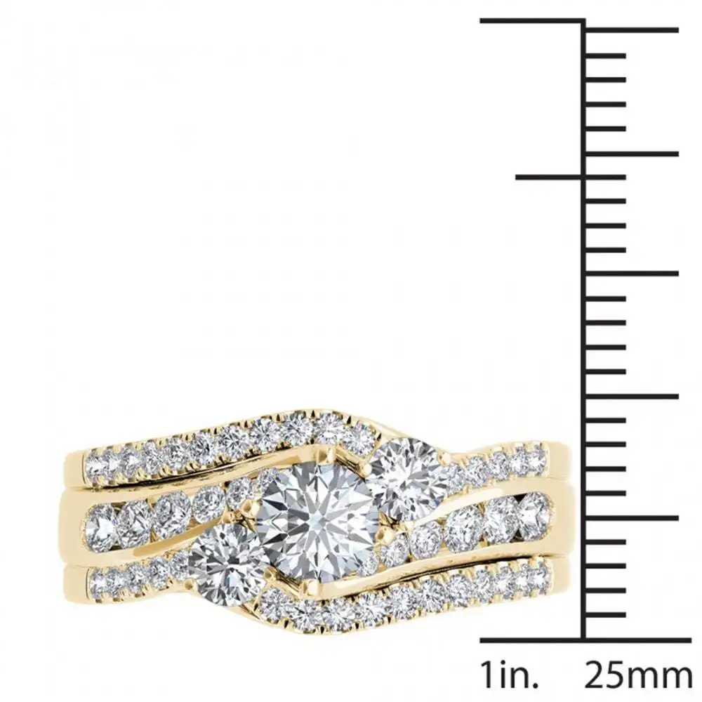 

14k Yellow Gold Jewelry Diamond Ring for Women Sterling Yellow Jewelry Wedding Ring Couple Love Wedding Rings Gold Diamond Women