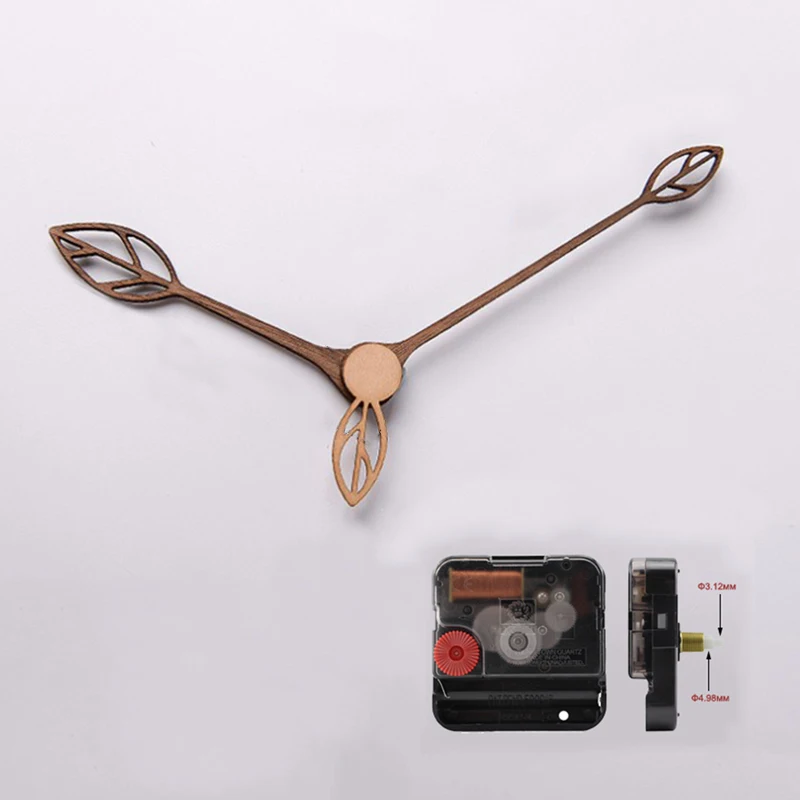

Nordic Quartz Clock Repair Movement Wooden Hands For DIY Creative Wall Clock Replace Clock Mechanism часовой механизм 12inch