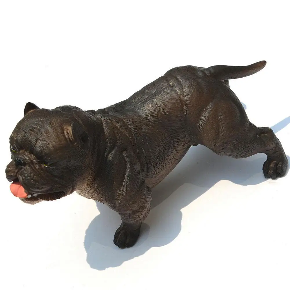 

French Bulldog Simulation Toy Animal Model Fierce Gift Children Toy Bulldog Pet Realistic Decoration Toy