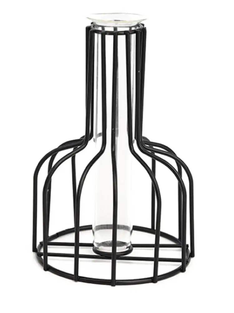 Металлическая ваза для цветов стеклянная плантатор гостиной столовой украшение