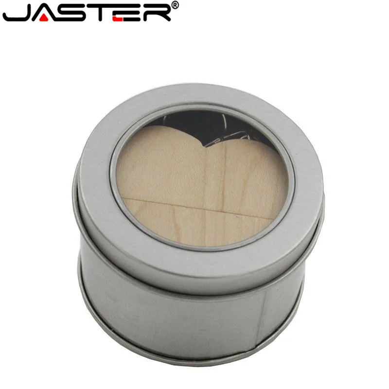 USB-флеш-накопитель JASTER деревянный в виде сердца 8-64 Гб | Компьютеры и офис