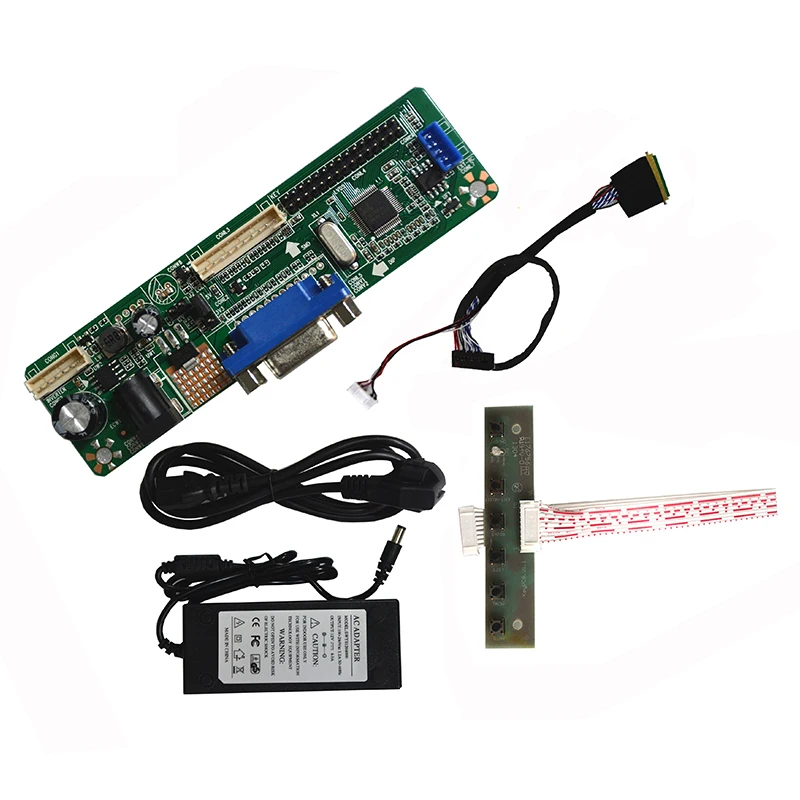 Бесплатная доставка VGA LVDS ЖК-дисплей плата контроллера набор переходников для