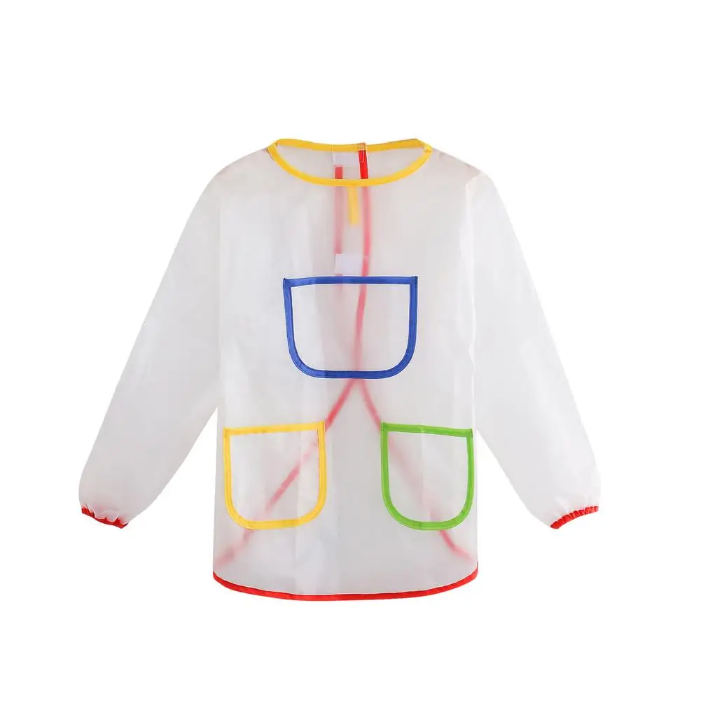 

Children Waterproof Painting Apron School Art Painting Coat With Sleeves Art Aprons Learning Education Interesting Toys