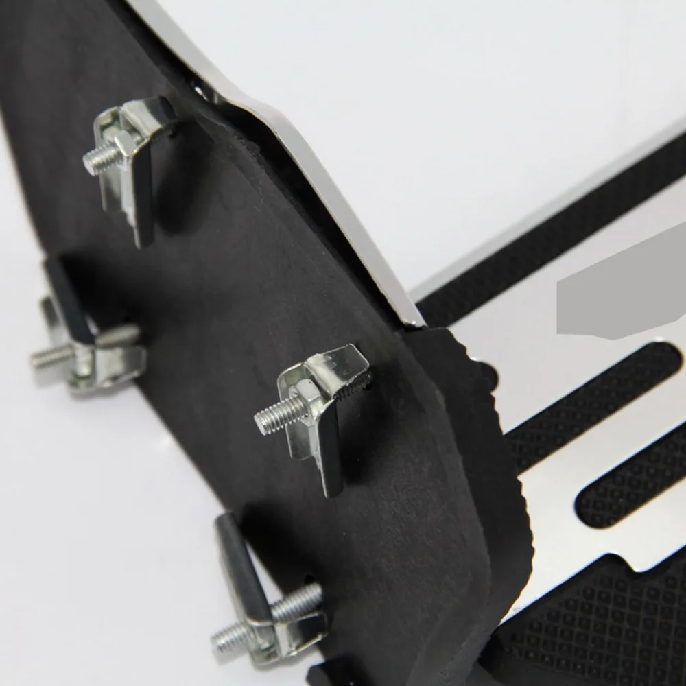 

POSSBAY Silver Car Accelerator Universal Pedals Brake Pedal Clutch Pedals Aluminum Non Slip Plate Pads Cover