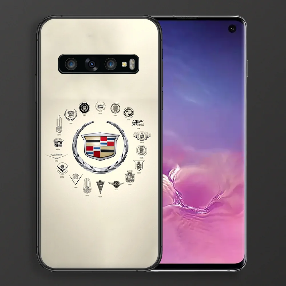 

Stylish Luxury Sports Car Cadillac Phone case For Samsung Galaxy Note S 8 9 10 20 Plus E Lite Uitra black cell cover 3D shell