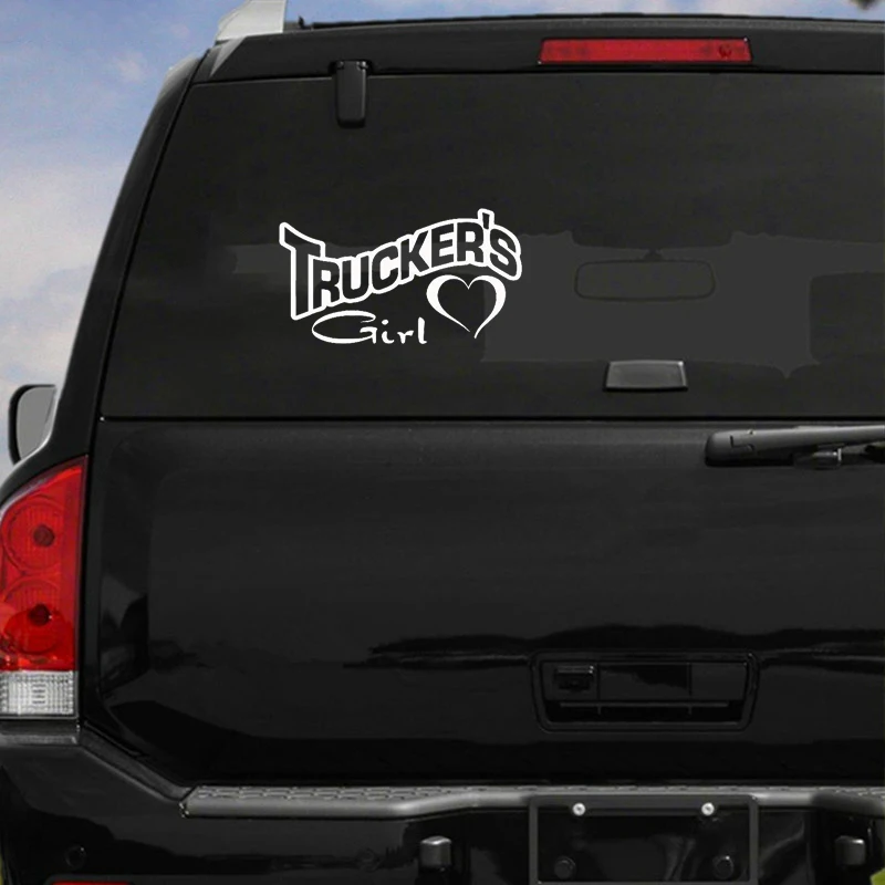 

Car Accessories Decoration Trucker Girl Vinyl Stickers-car Truck Wall Laptop Phone Glass Locker Decoration Waterproof PVC