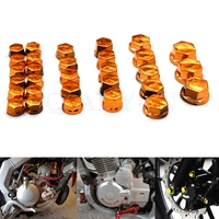 30pcs motorcycle modeling plating nut decorative screw cap for yamaha xmax200 xmax250 xmax300 xmax400 tmax530 tmax500