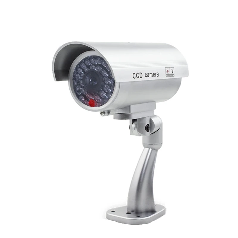 Dummy Fake Bullet Camera Outdoor Indoor Security Cctv Surveillance Waterproof Flashing Red Led | Электроника