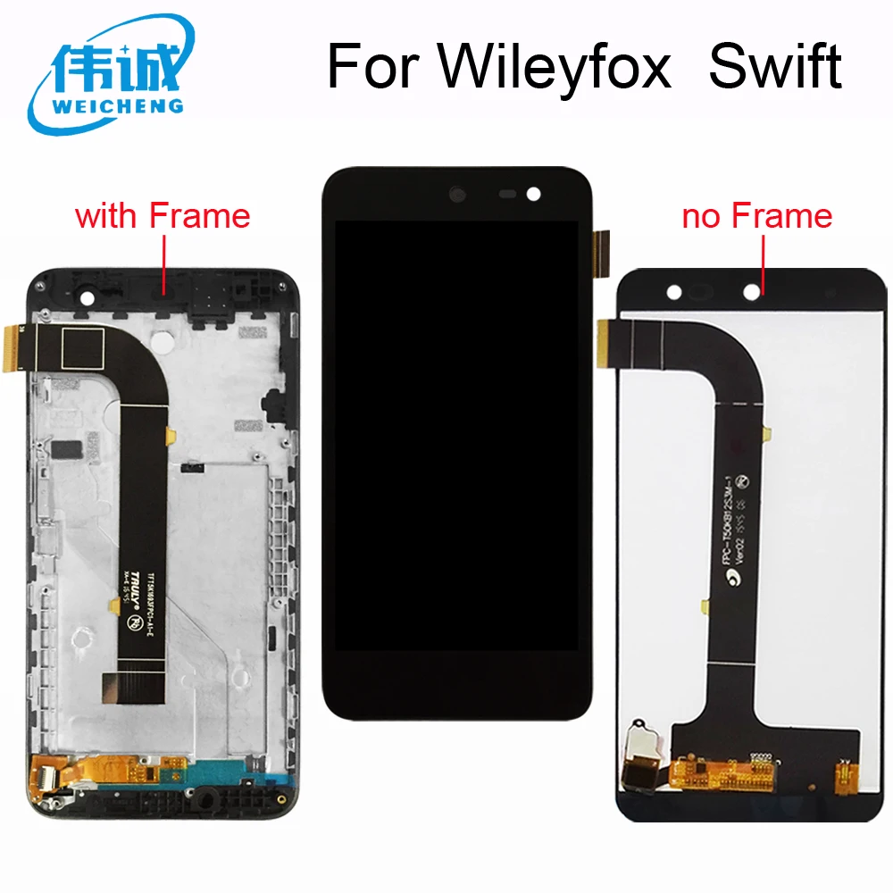 ЖК дисплей для Wileyfox Swift сенсорный экран в сборе датчик wileyfox swift 2 / plus с рамкой|5 screen|5