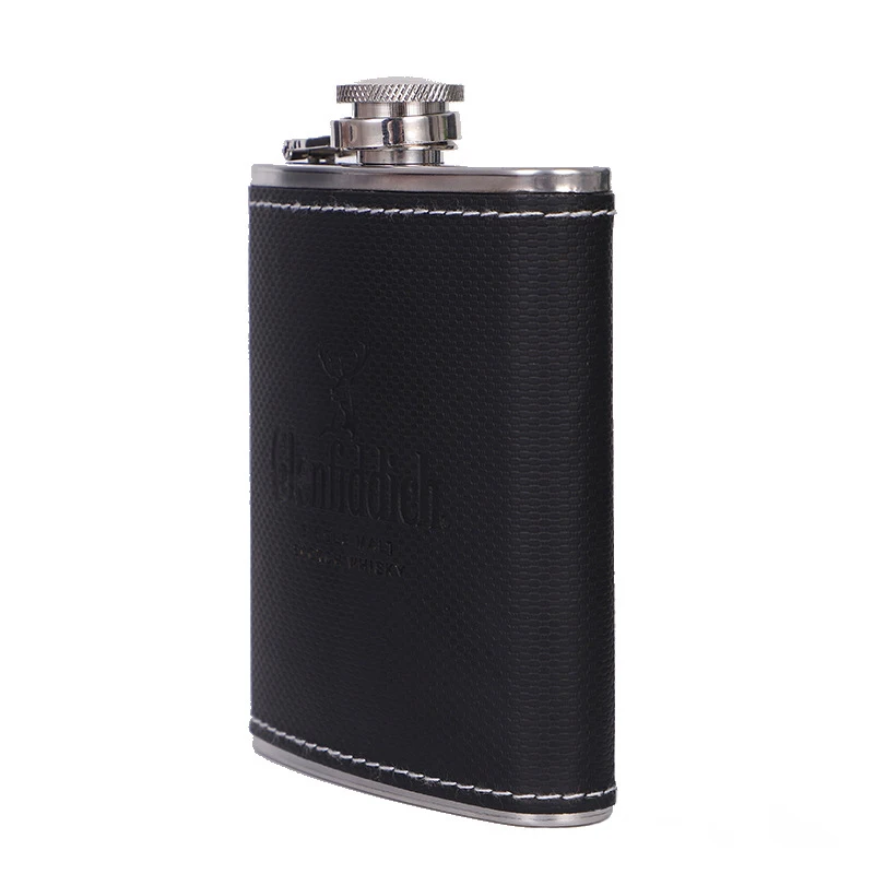 Карманная портативная бутылка для вина из нержавеющей стали 7 унций бокал виски