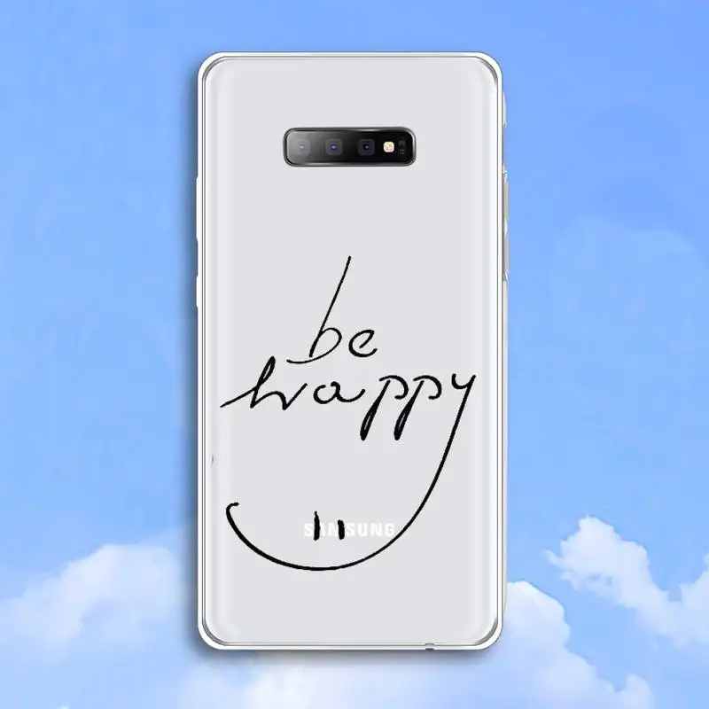 

Love Heart Letter art design pattern high quality Phone Case Transparent For Samsung Galaxy A 71 21s S note 8 9 10 plus 20 ultra