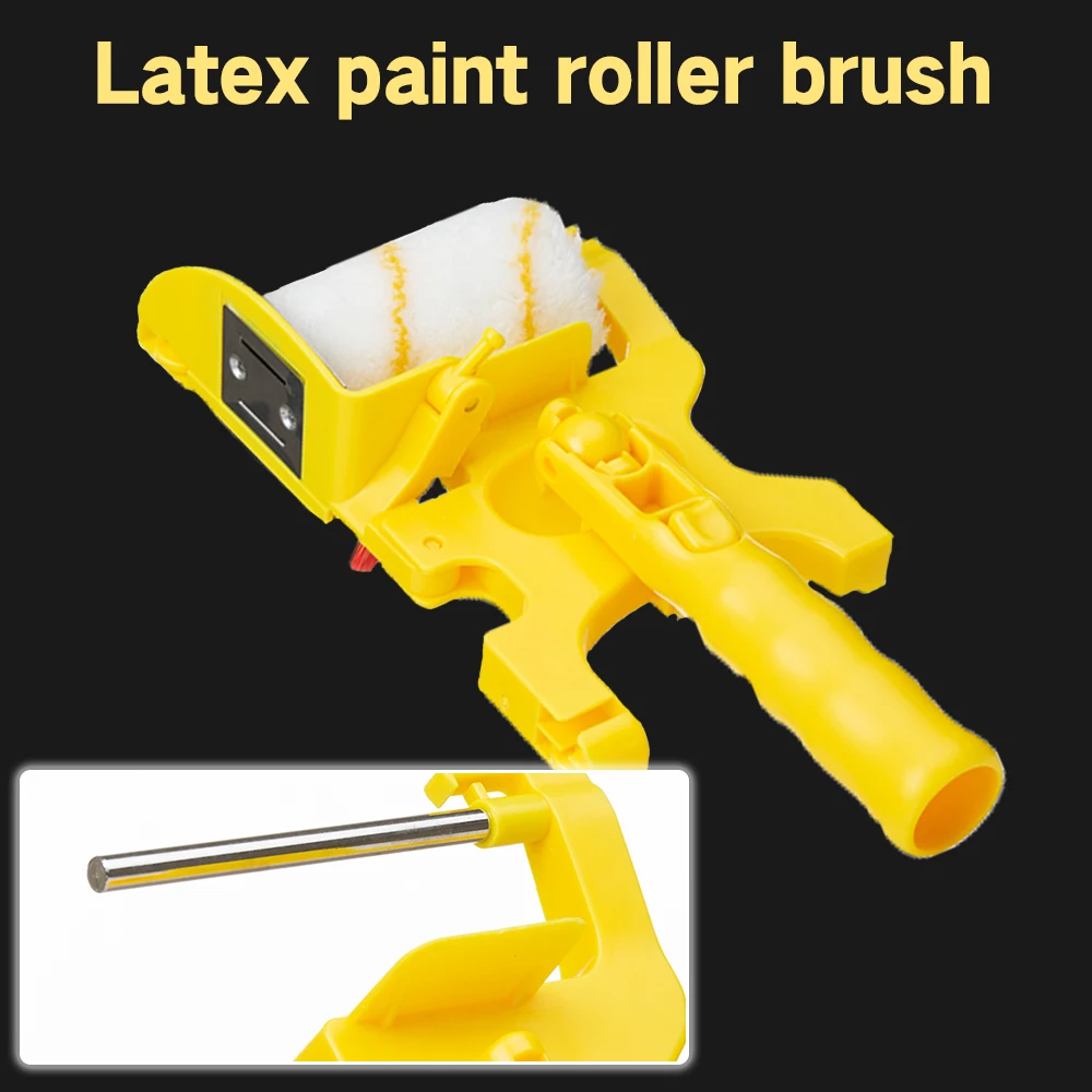 

Clean-Cut Paint Edger Roller Brush Multifunctional Roller Paint Brush Clean-Cut Paint Edger Wall Painting Roller Brush Set