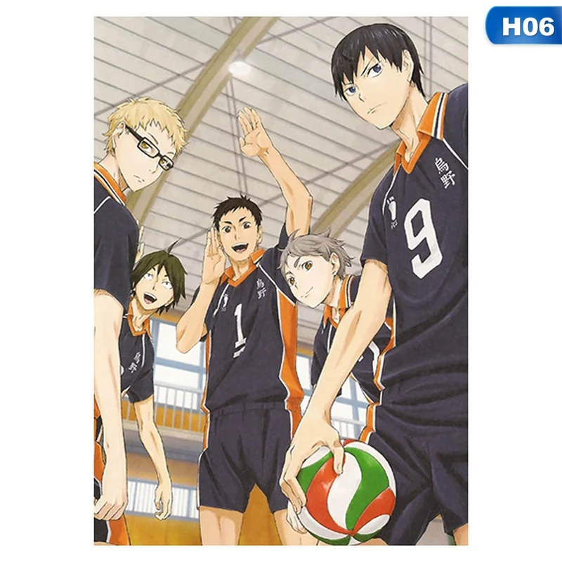 Кошмарным! Haikyuu Аниме Манга настенный плакат свиток домашнее украшение Стены Искусства - Цвет: 6