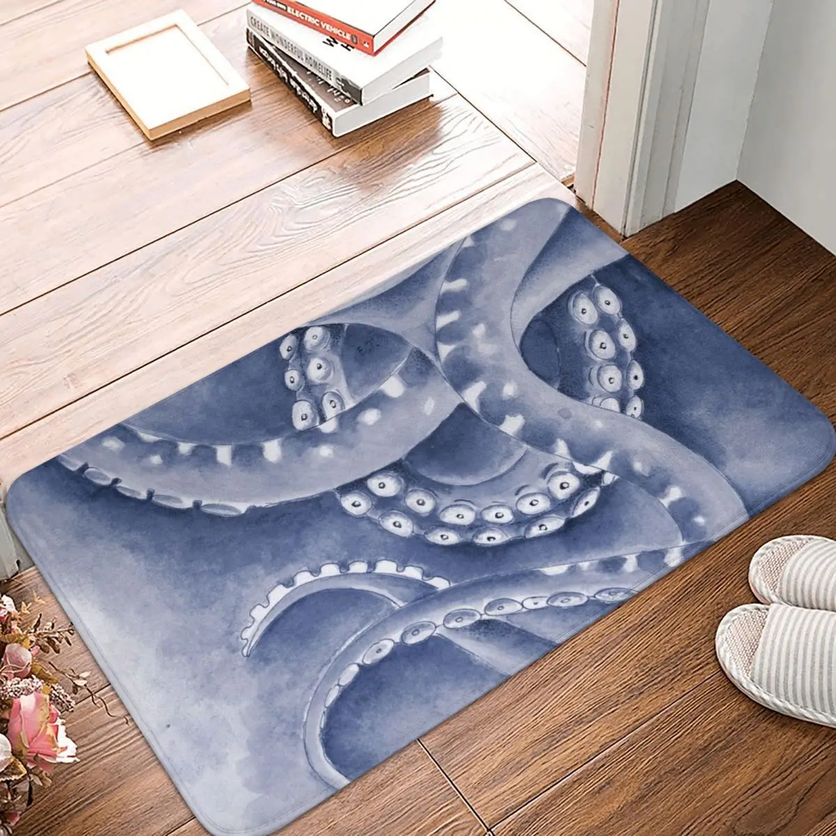 

Octopus Kraken Monster Doormat Carpet Mat Rug Polyester PVC Non-Slip Floor Decor Bath Bathroom Kitchen Living Room 40x60