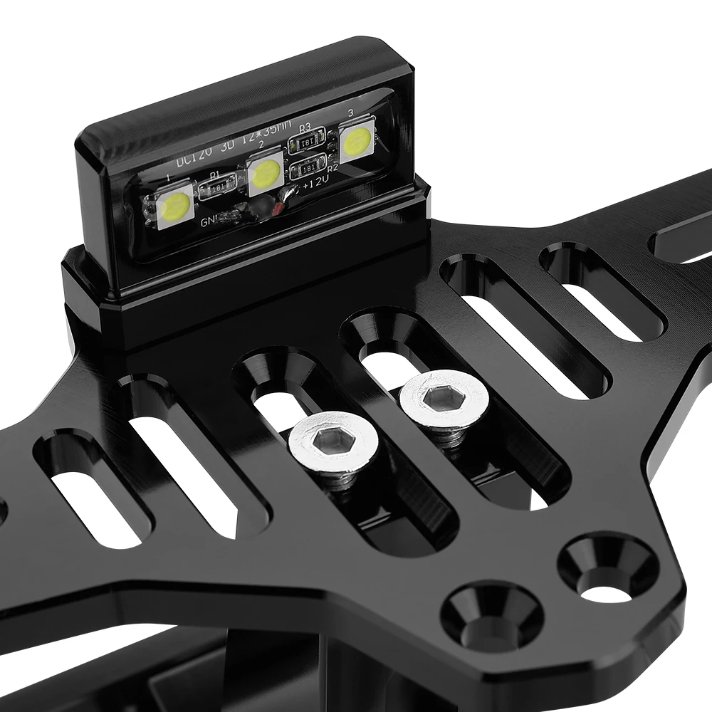 Универсальный держатель для заднего номерного знака мотоцикла CNC алюминий Honda