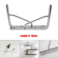 1740cm aluminum alloy triangle folding angle bracket heavy wall mounted storage rack for bench table wash basin shelf support