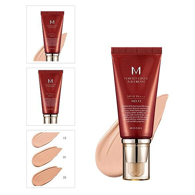 Идеальное покрытие MISSHA M BB крем SPF 42 PA + +(50 мл) #13 ярко бежевый #27 #31 золотисто