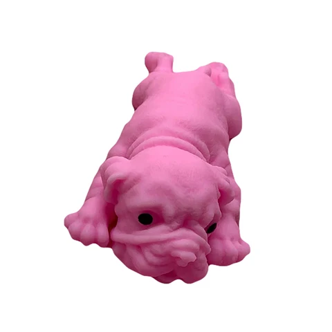 Мягкие милые реалистичные силиконовые бульдоги мягкие животные снятие стресса сжимание игрушка для детей и взрослых кавайные игрушки в виде животных собака