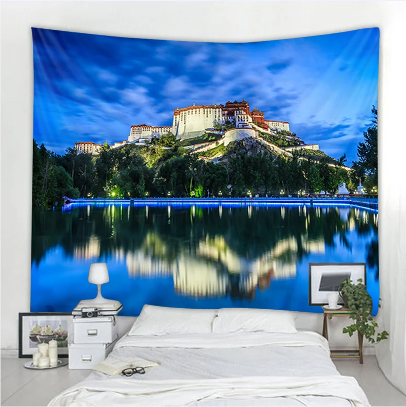 

The Reflection Of The Beautiful Potala Palace, Wall Hanging Living Room Bedroom Dormitory Decoration Cloth