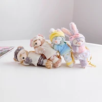 disney duffy bear keychains for backpacks cartoon animal rabbit doll bunny stellalou plush toys stella and friends shelliemay