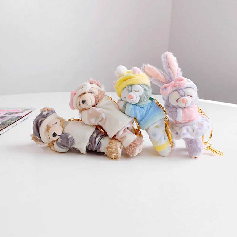 Брелки для ключей Disney Duffy Bear рюкзаков мультяшное животное кролик кукла Stellalou