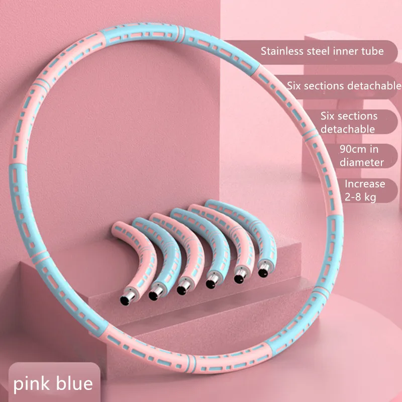

Removable Stainless Steel Sport Hoop Abdomen Fitness Circle Lose Weight Home Bodybuilding Slimming Exercise Workout Accessories
