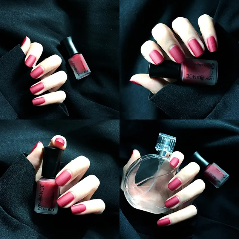 Матовый цвет DIY лак для ногтей на водной основе термальный меняющий стойкий