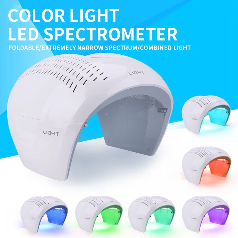 PDT spectrometer LED photodynamic beauty red blue far infrared PDT color phototherapy photon skin rejuvenation beauty instrument