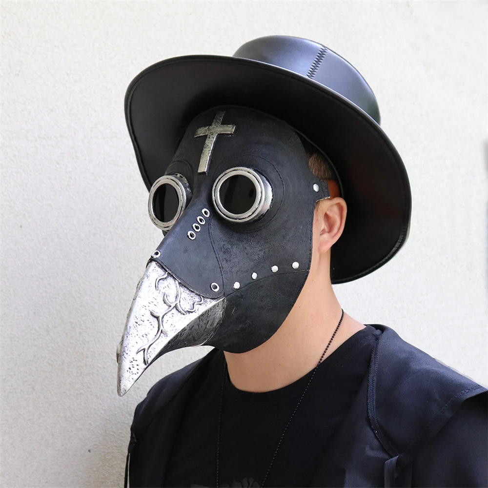 Забавная маска Чумного доктора в средневековом стимпанк для косплея панк маски с