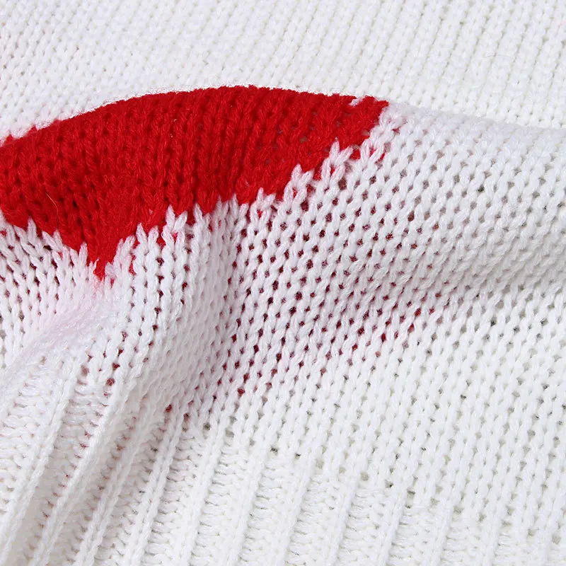 Женский вязаный джемпер Richkeda Store зимний белый пуловер с V-образным вырезом 2021 |