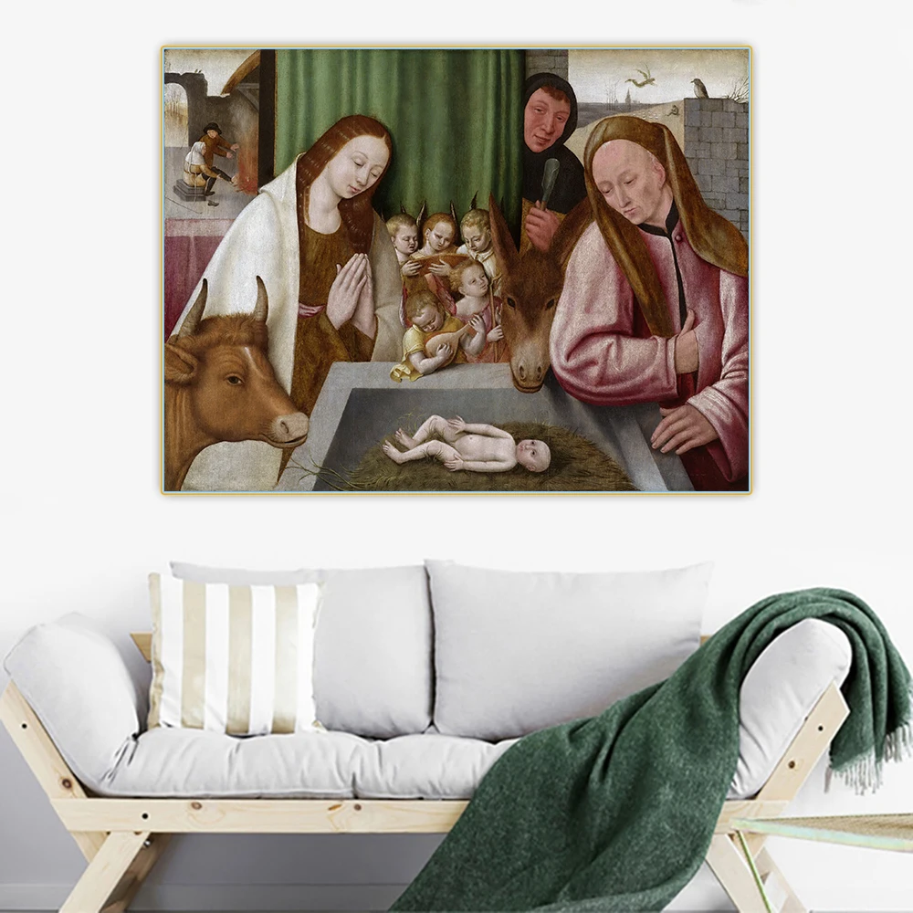 

Citon Hieronymus Bosch《Nativity》Canvas Art Oil Painting Artwork Poster Picture Wall Background Decor Home Decoration