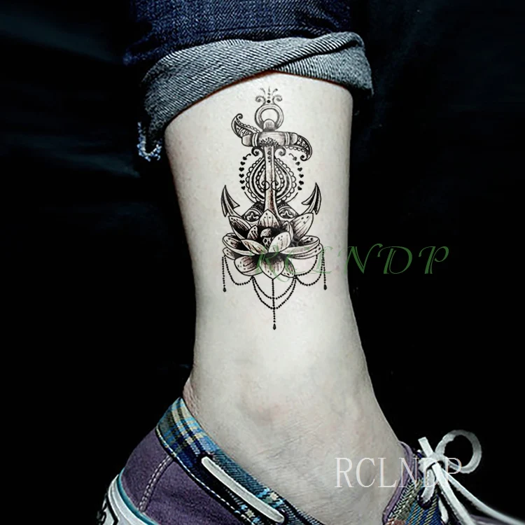 Водонепроницаемый временная татуировка Стикеры пикантные лотоса серьги Henna Mandala тотем татуировки золотого и серебряного Стикеры s флэш-тату поддельные татуировки для женщин и девушек - Цвет: Белый