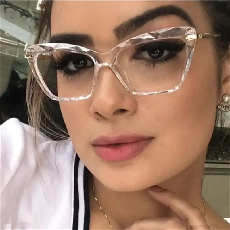 

Cat Eye Glasses Woman Sexy Optical Gafas Man 2020 Fashion Cateye Computer Spectacle Blue Light Blocking Optical Glasses Lunettes
