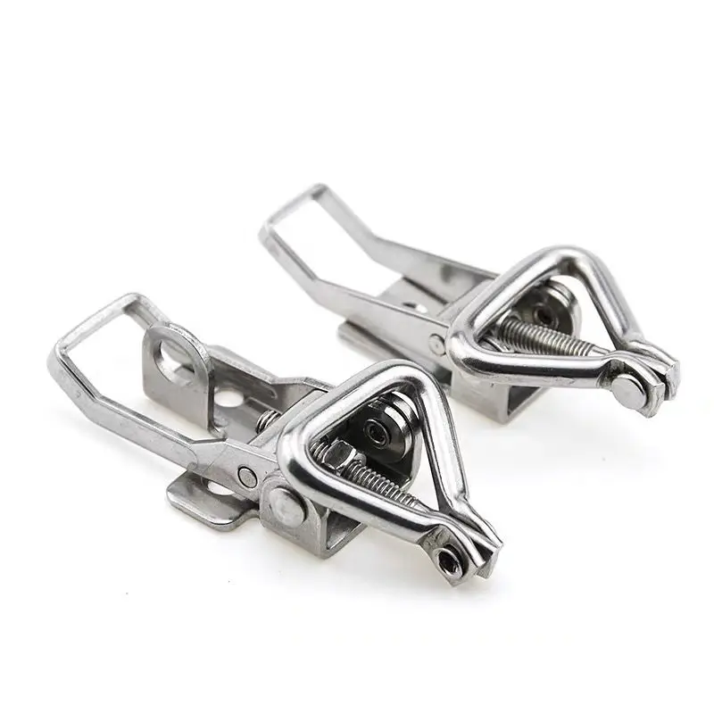 

Многофункциональная Регулируемая пряжка сверхмощный замок из нержавеющей стали 304 90 градусов вертикальный ящик дверной болт зажимное устр...