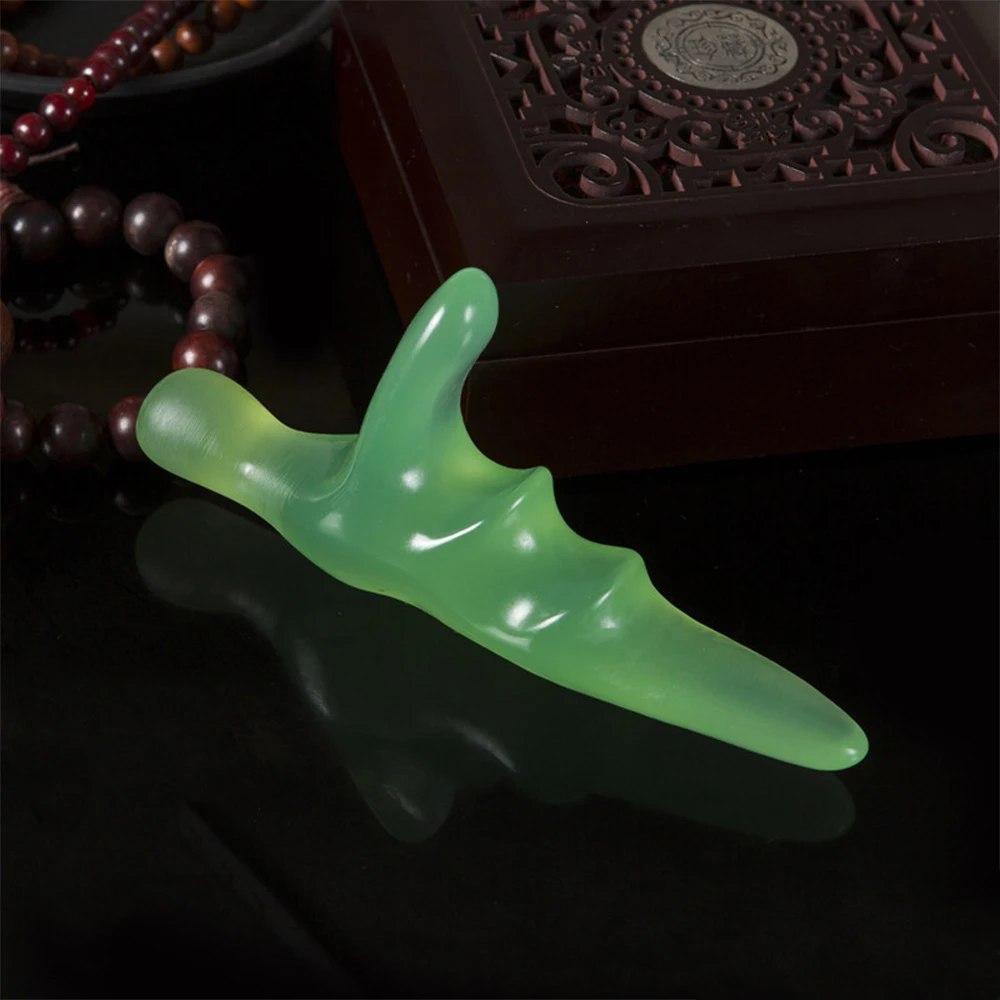 

Resin Beeswax Massager for Body Big T Shaped Thumb Massage Cone Leg Foot Massager Triangle Acupuncture Stick Meridian Tool
