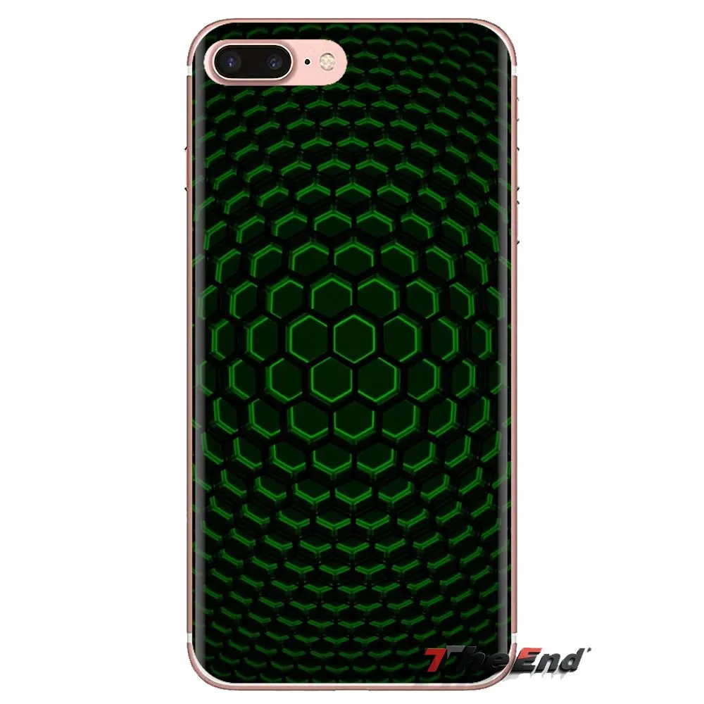 For Sony Xperia Z Z1 Z2 Z3 Z5 compact M2 M4 M5 E3 T3 XA Aqua LG G4 G5 G3 G2 Mini black white lattice Hexagon Silicone Phone Case |
