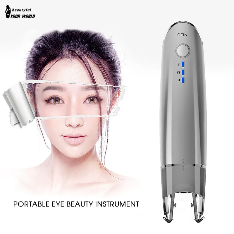 Mini EMS Microcurrent Eyes Lifting Beauty Instrument Eyebag Dark Circles Removal Face Massager Ocular Pressure Therapy Apparatus