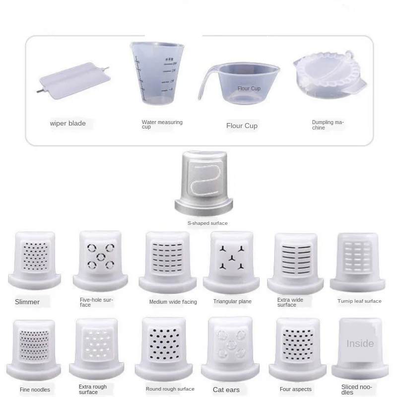 

Automatic Electric Pasta Maker DIY Vegetable Noodle Press Machine Dumpling Spaghetti Cutter Noodles Hanger Dough Blender EU
