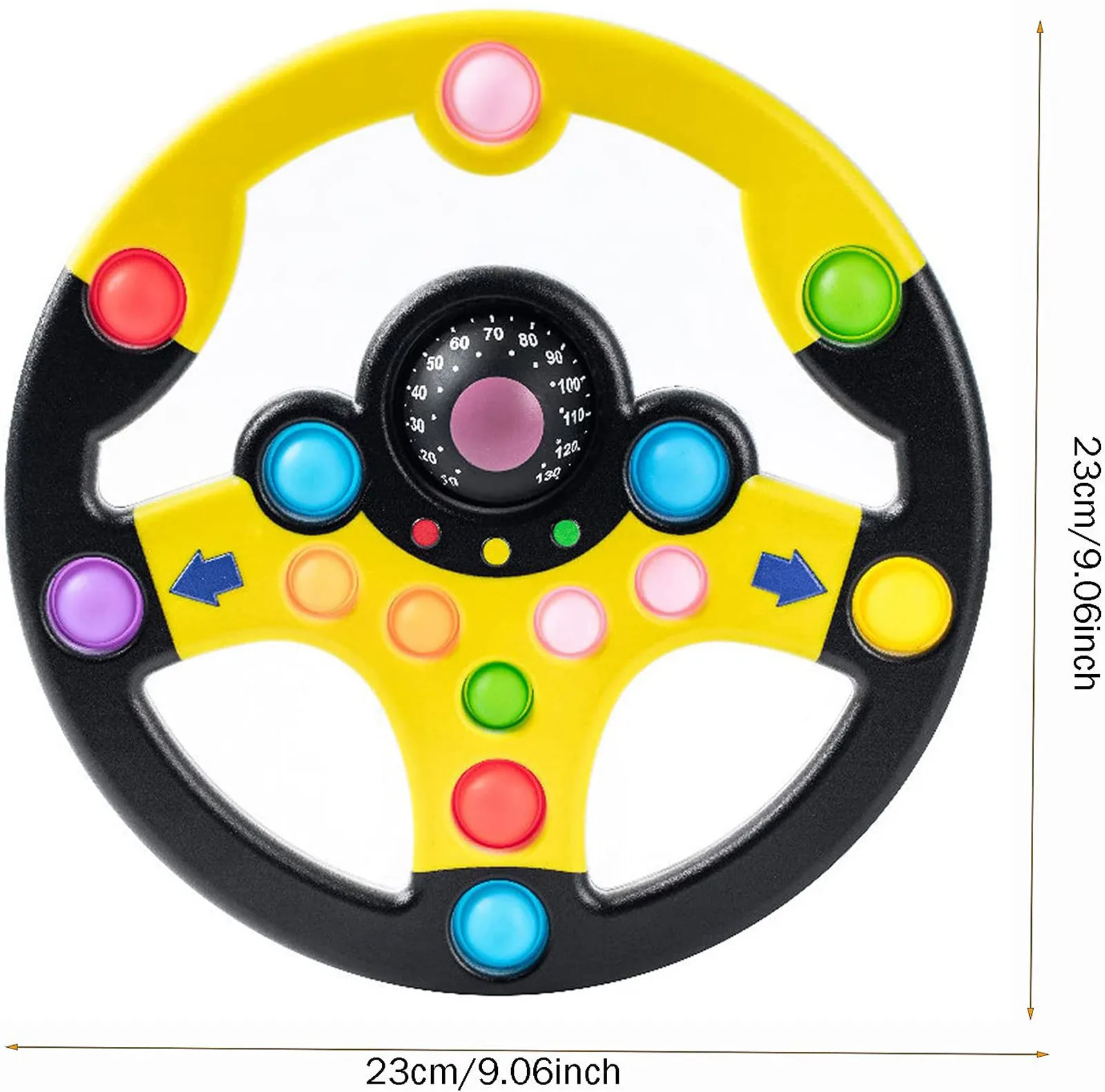 

Simulation Steering Wheel Sounding Toy And Solar System Press Fidget Toys Early Education Eight Planets Mouse Bubble Montessori